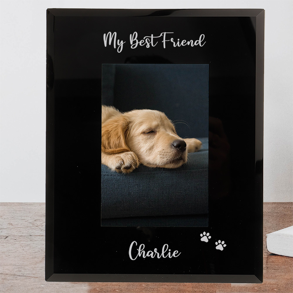 Pet Photo Frame With Paw Prints Ellie Charles